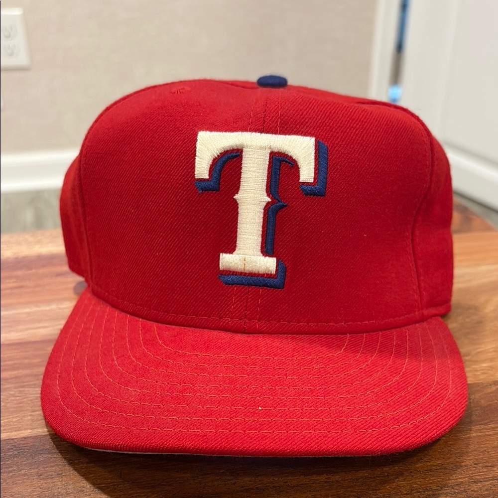 Red Baseball Cap with T Logo